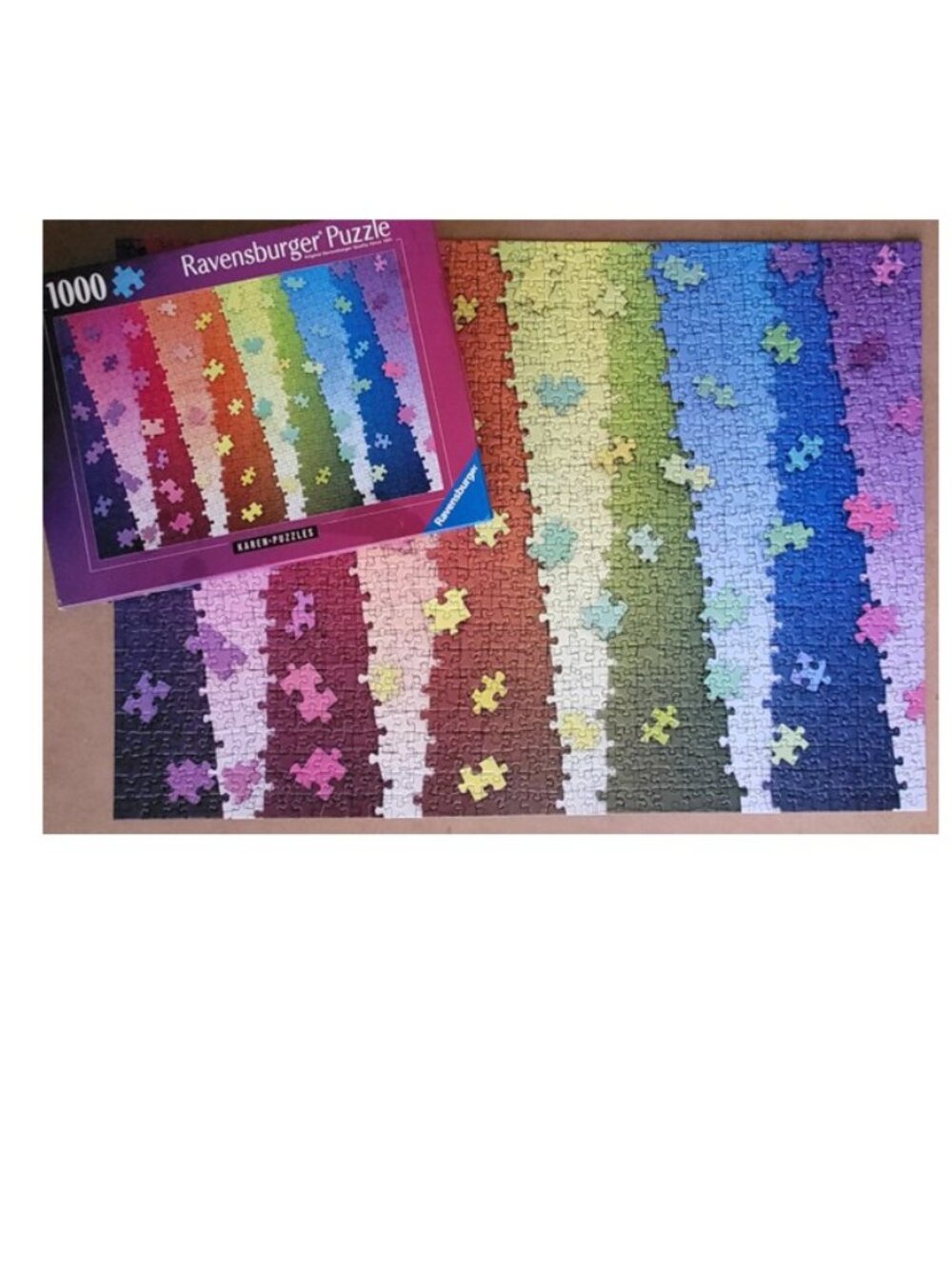 COLORS ON COLORS Karen Puzzles by Ravensburger JIGSAW PUZZLE 1000 pieces - Picture 3 of 6